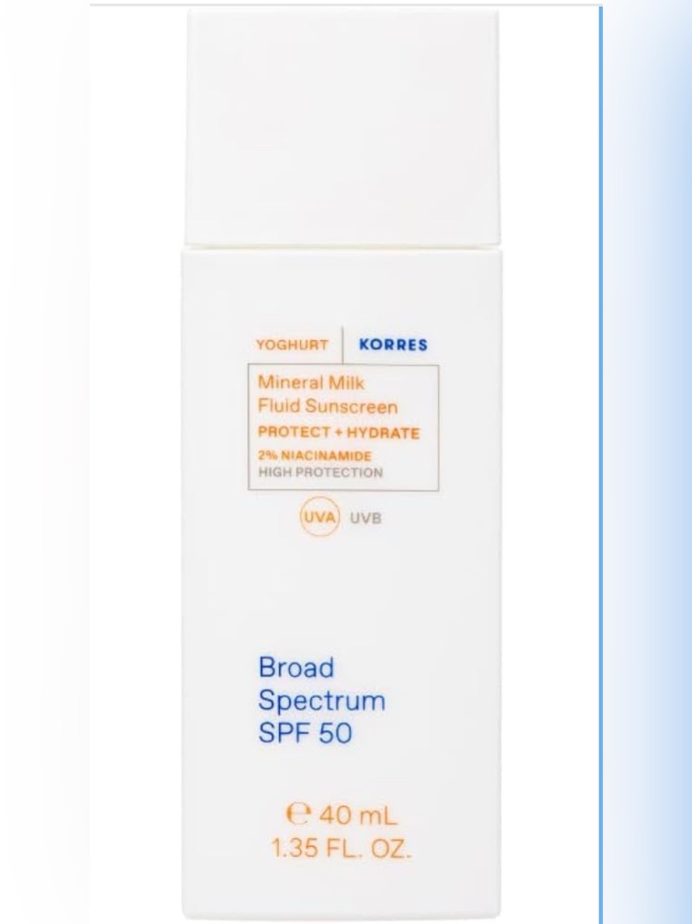 Greek Yoghurt Mineral Milk Fluid Sunscreen